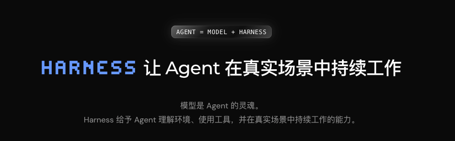 Agent = 模型 + Harness